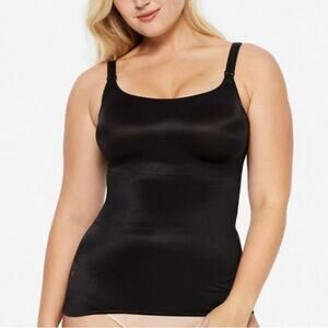 Ruby Ribbon Nursing Cami Tank Top Black Style 3036 Size 44